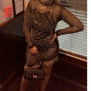 Black diamond dress